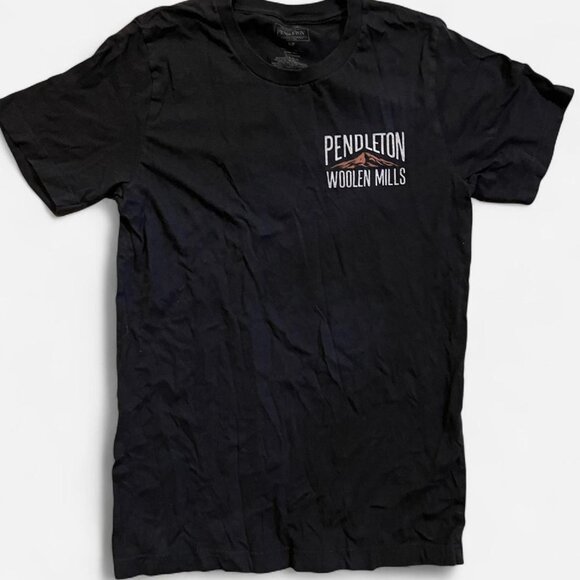 Pendleton T-Shirt Mens Size Small Black Short Sleeve Woolen Mills Outdoor Hiking - Picture 2 of 3